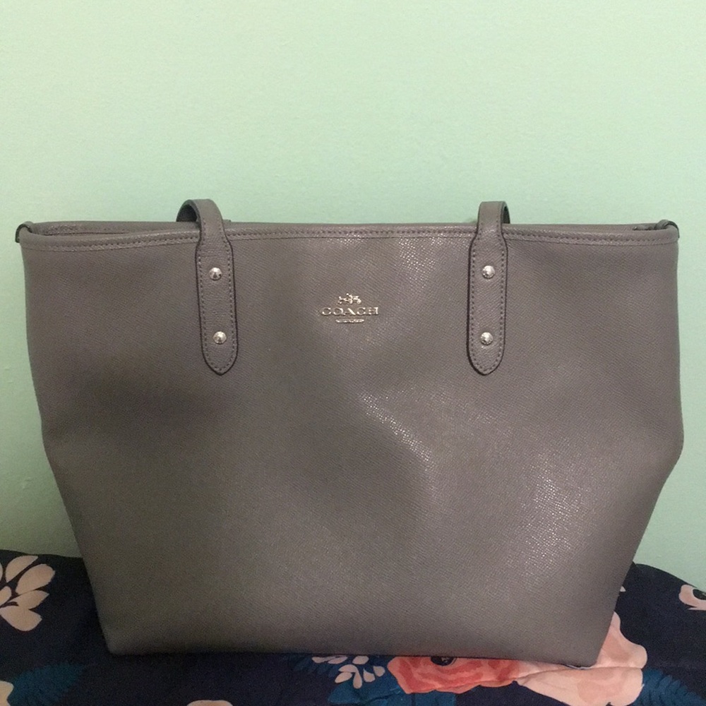 Gray Coach Purse